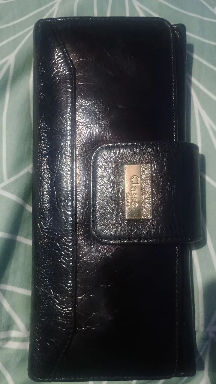 Carteira de mão em couro - Foto 3