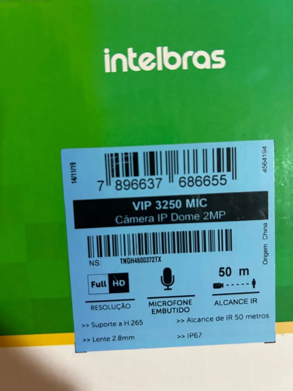Câmera de segurança Ip Dome VIP 3250 com microfone Intelbras - Foto 4