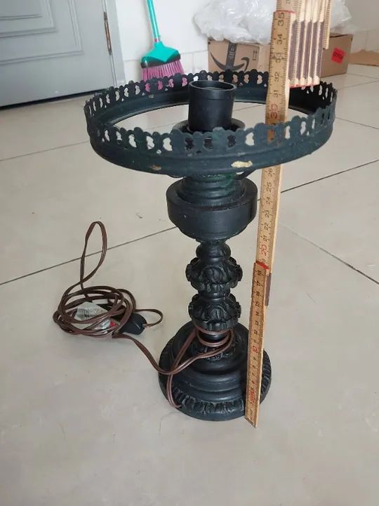 Abajur antigo estilo colonial  - Foto 4