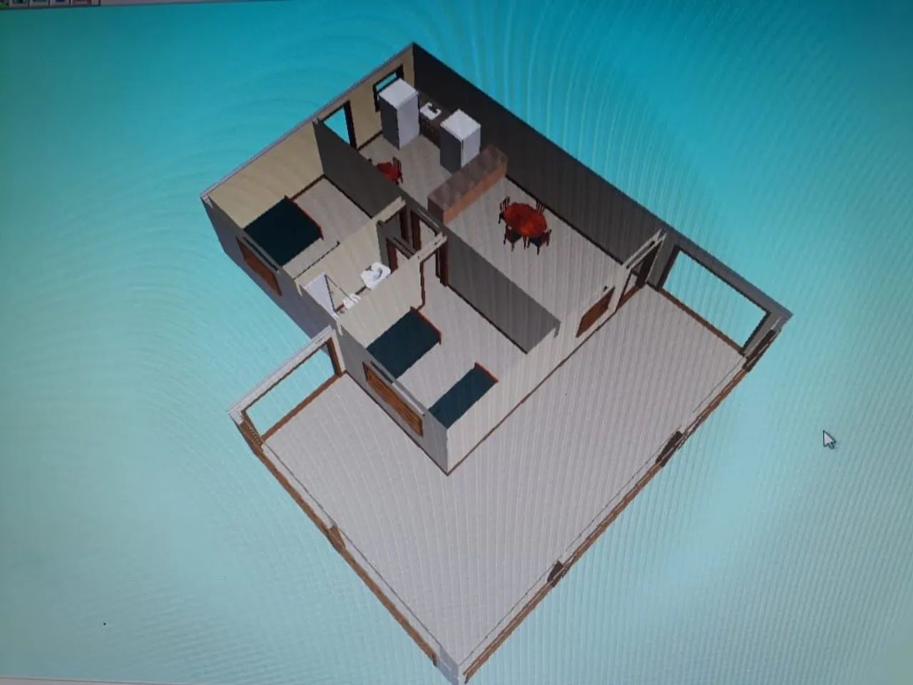 Praia de Santa Clara, com 2 quartos, sala, cozinha  1 banheiro,  - Foto 5
