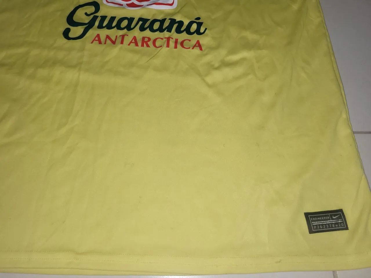Camisa Seleção Brasil Nike treino amarela Guaraná antarctica