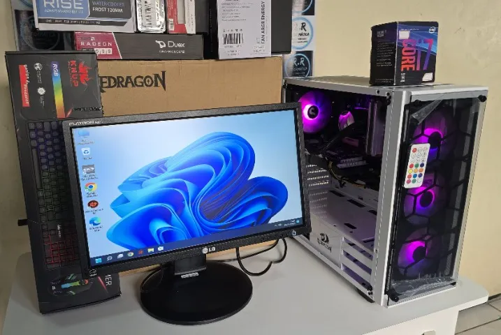 CPU Gamer Core i7 RGB, 32gb, SSD-NVME+Monitor