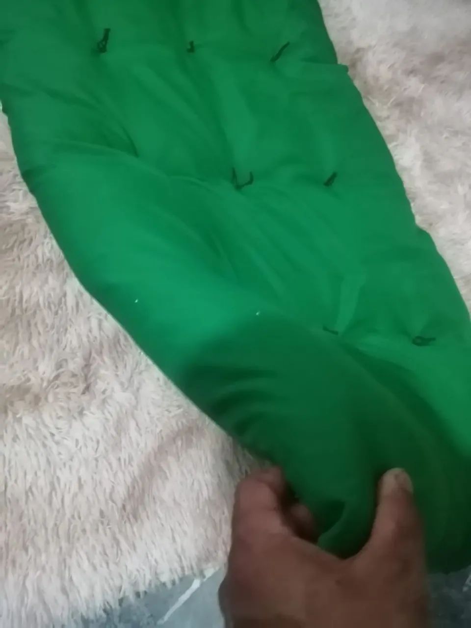 futon colcao de chão verde  - Foto 2