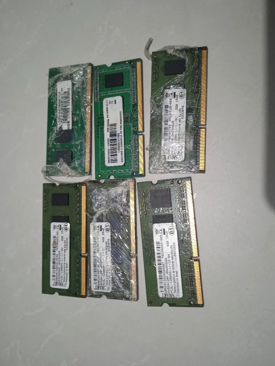 Memórias de note 4GB ddr3 pc3l 