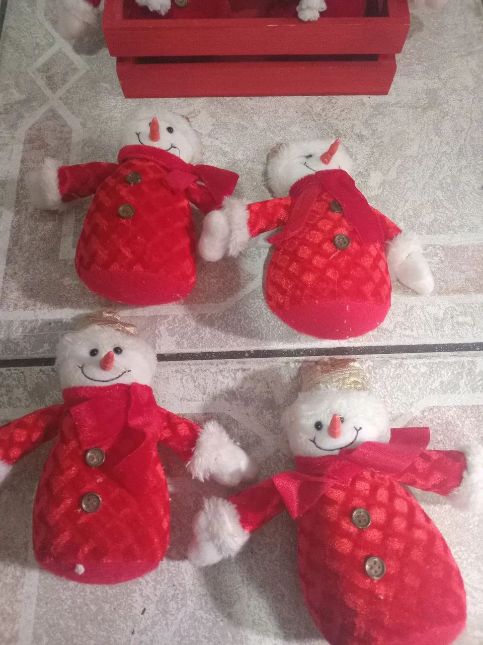 Enfeite de tecido natal - Foto 4