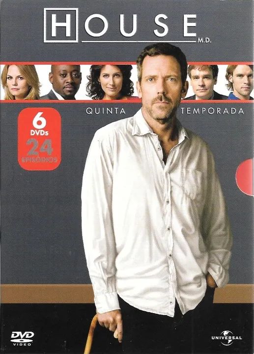 DVD: House (5.ª temporada) falta 1 disco (dublado/legendado) drama - Foto 2