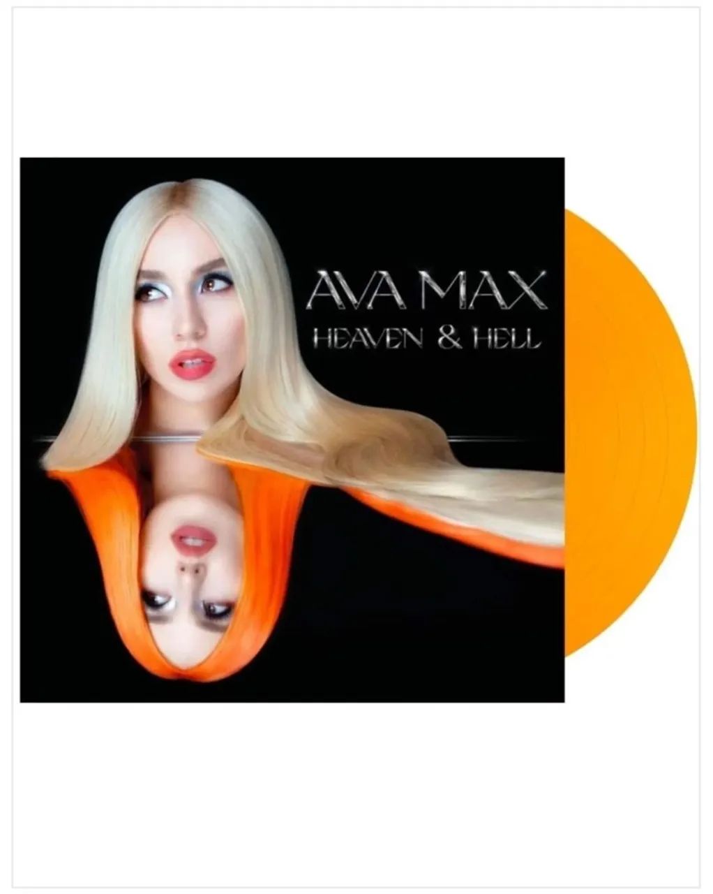 Ava Max Heaven & Hell disco de vinil colorido laranja