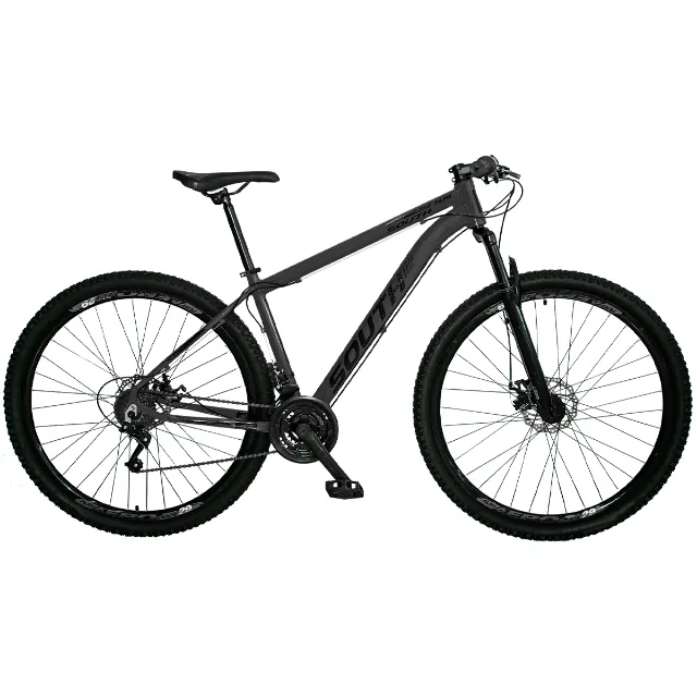 Biciclet Aro 29 Preto com Cinza Alumínio Nova South Storm Supspensão