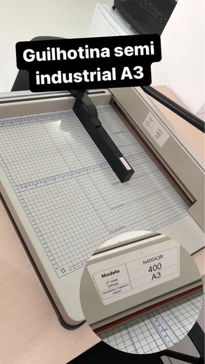 Guilhotina semi industrial A3