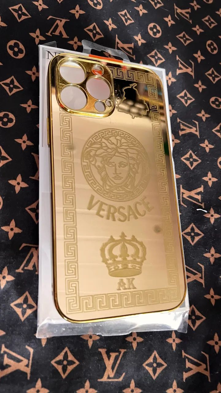 Case Versace dourado premium IPHONE 13 pro Max - Foto 2
