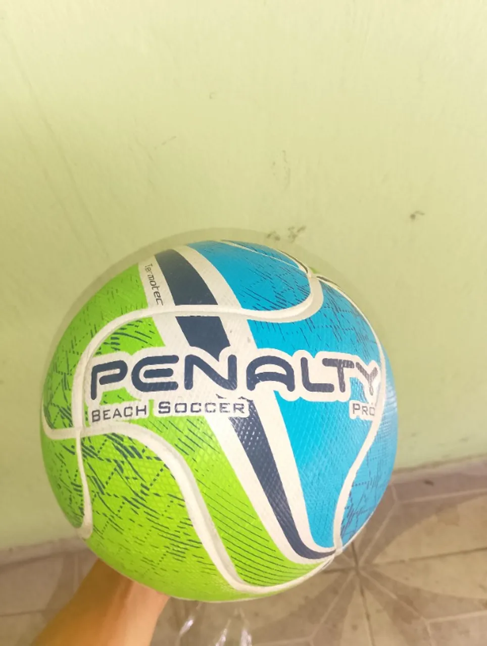 0 (0) Bola Penalty Beach Soccer Pró Termotec - Verde/Azul