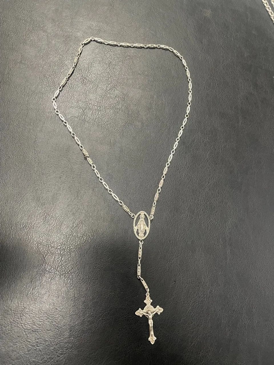 Rosário de prata antigo - Foto 4