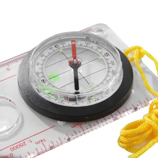 Bússola Mapa com Régua e Lupa - Nautika - Foto 3