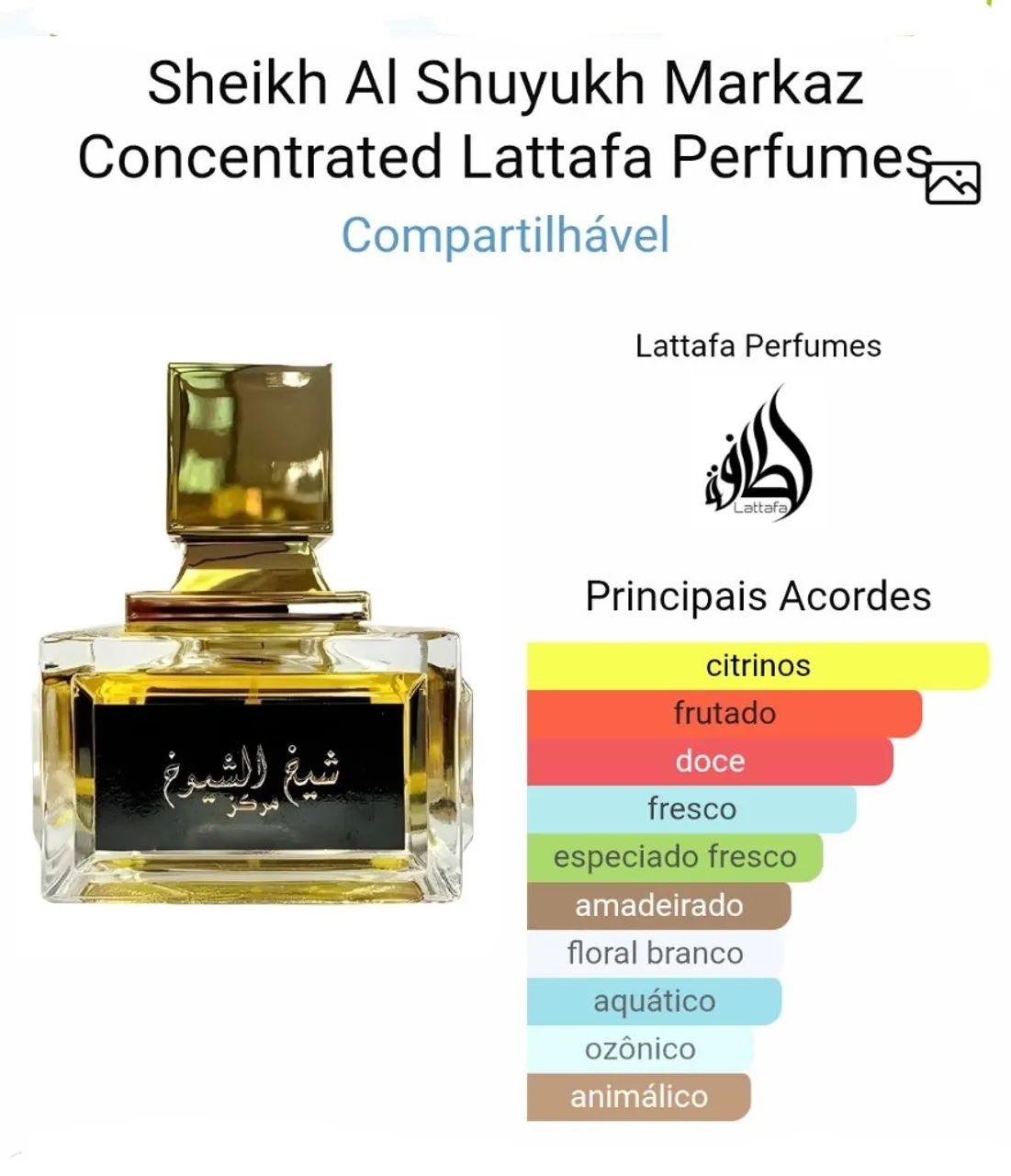 Perfume Árabe sheik Al shuyukh -100% Original - Lacrados - Foto 4