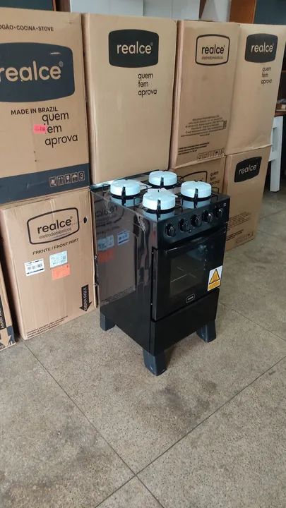 fogão de 4 bocas mesa de vidro