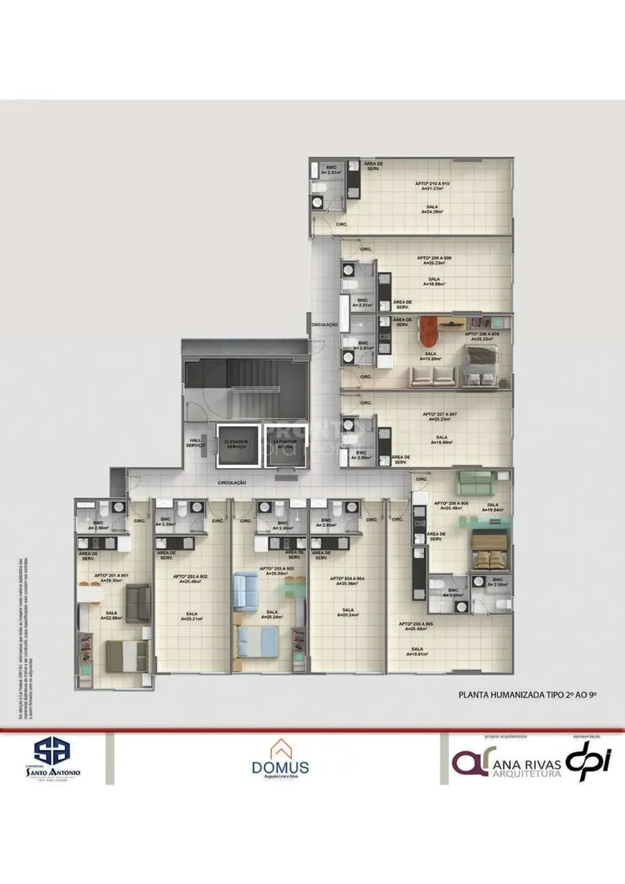 Flat Domus Augusto Lins e Silva, unidade não informado 407, Boa Viagem