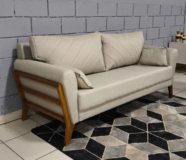 Sofá Elegance 1,95 Linho  NOVO, DIRETO DE FÁBRICA!