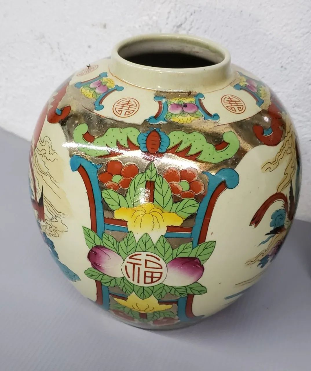 Vaso de porcelana chinês e quadro  - Foto 2