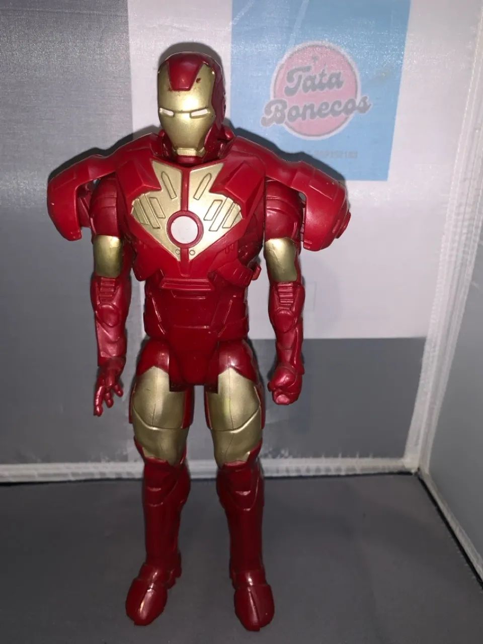 Boneco homem de ferro com armadura 30 cm  - Foto 2