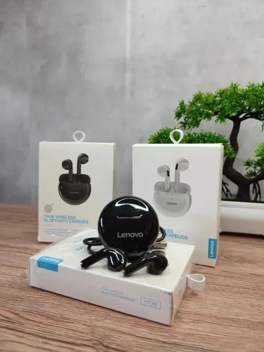 Fone Lenovo® HT38 (PRETO OU BRANCO) ThinkPlus Bluetooth 5.0 - Foto 2
