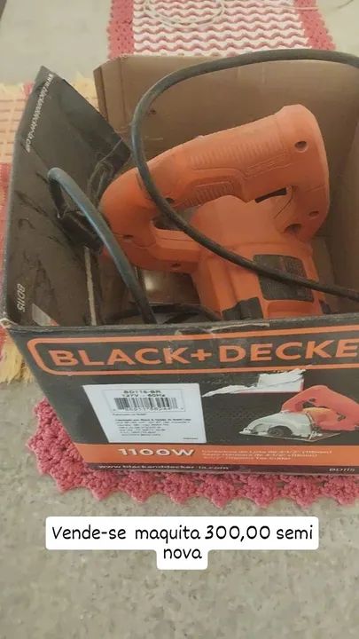 Serra circular Black+Decker 1100W semi nova