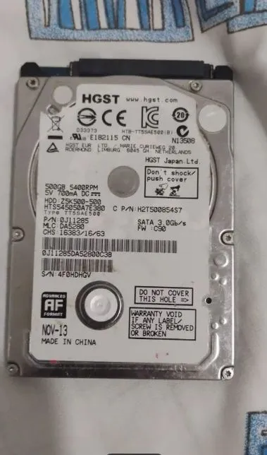 HD HGST 500GB SATA 5400RPM - Ótimo Desempenho