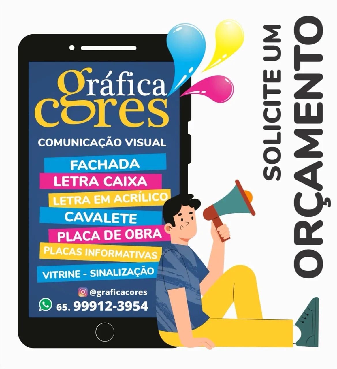 Gráfica Cores - Banner, Adesivo, Cartão, Panfleto, Rótulo, Envelopo, Bloco - Foto 3