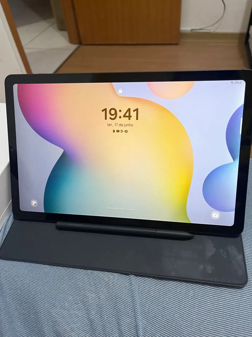Tablet Samsung com tela vibrante e caneta S Pen