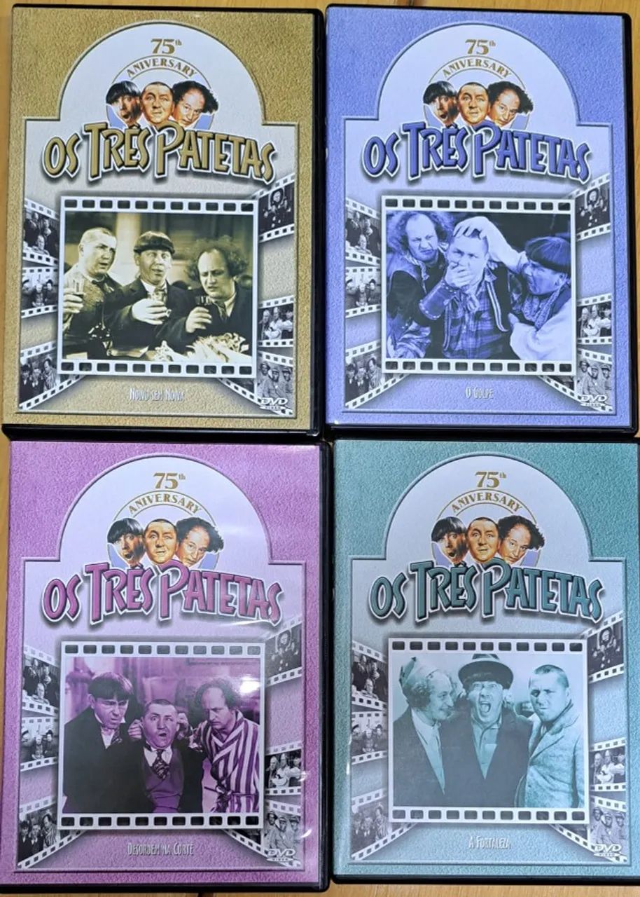 dvds os tres patetas originais