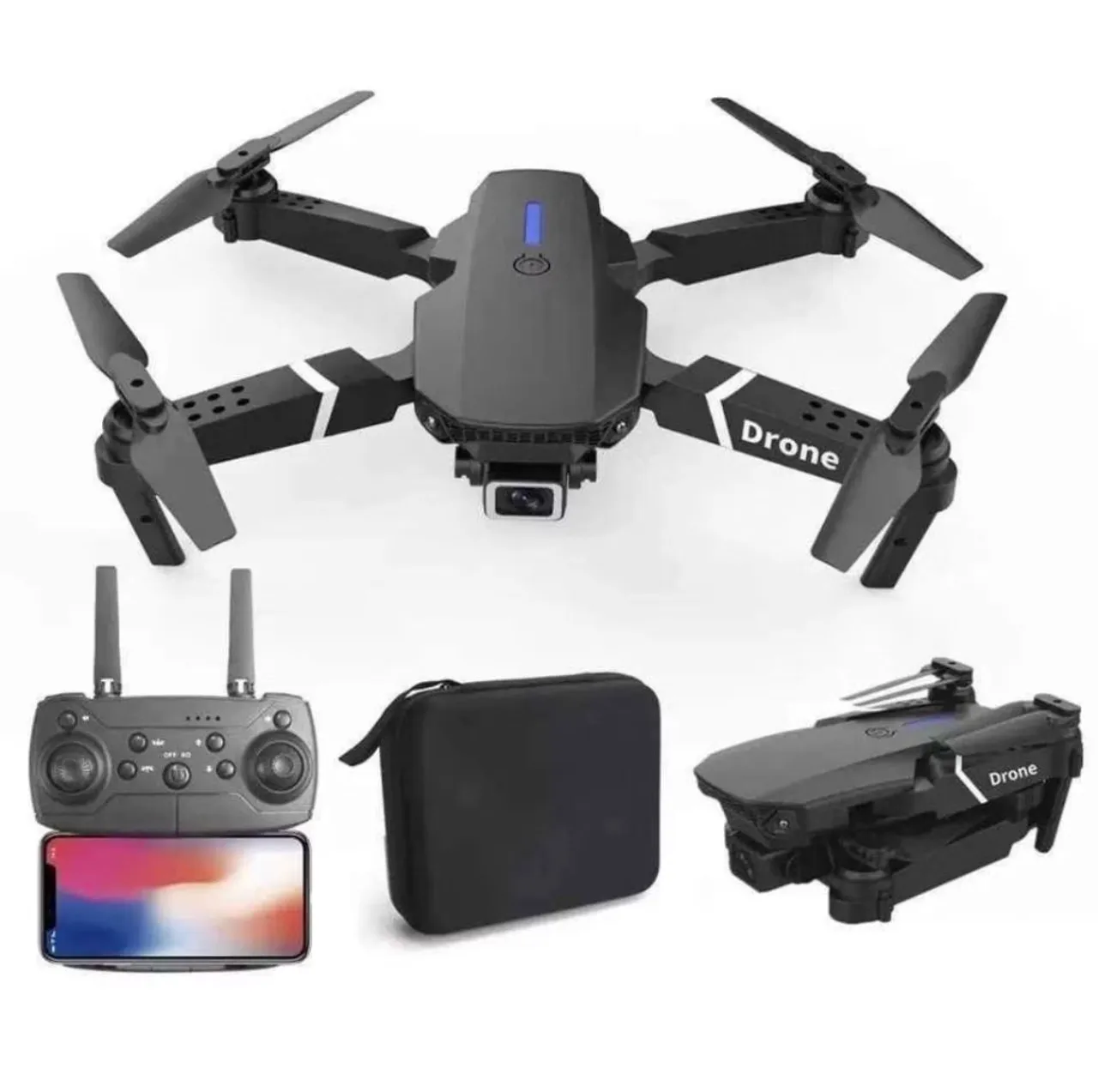 Drone E88 com câmera 4K (Novo)