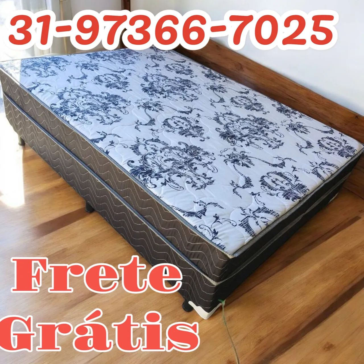 CAMA BOX CASAL MOLAS / NOVAS / SUPER MACIA E CONFORTÁVEL 