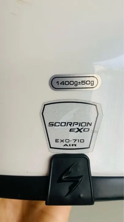 Capacete Scorpion semi novo  - Foto 5