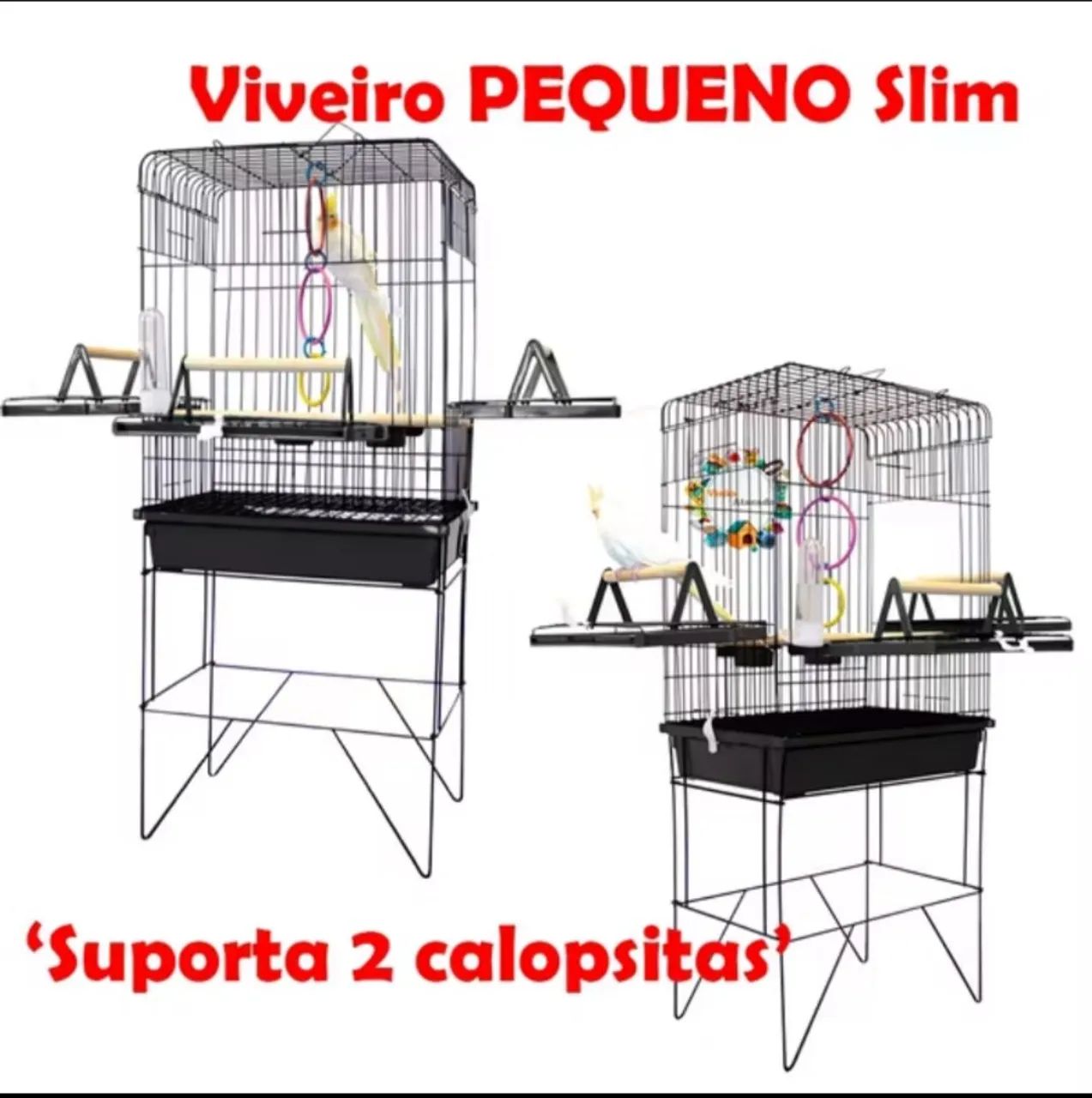 Viveiros para calopsitas periquitos e agapornis 