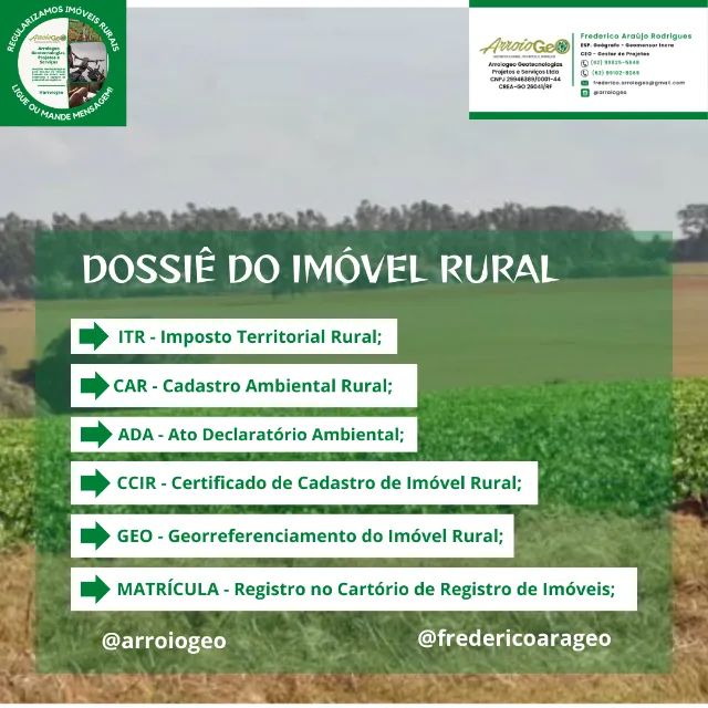 Georreferenciamento de Imóveis Rurais INCRA e Registro de Imóveis - Foto 2