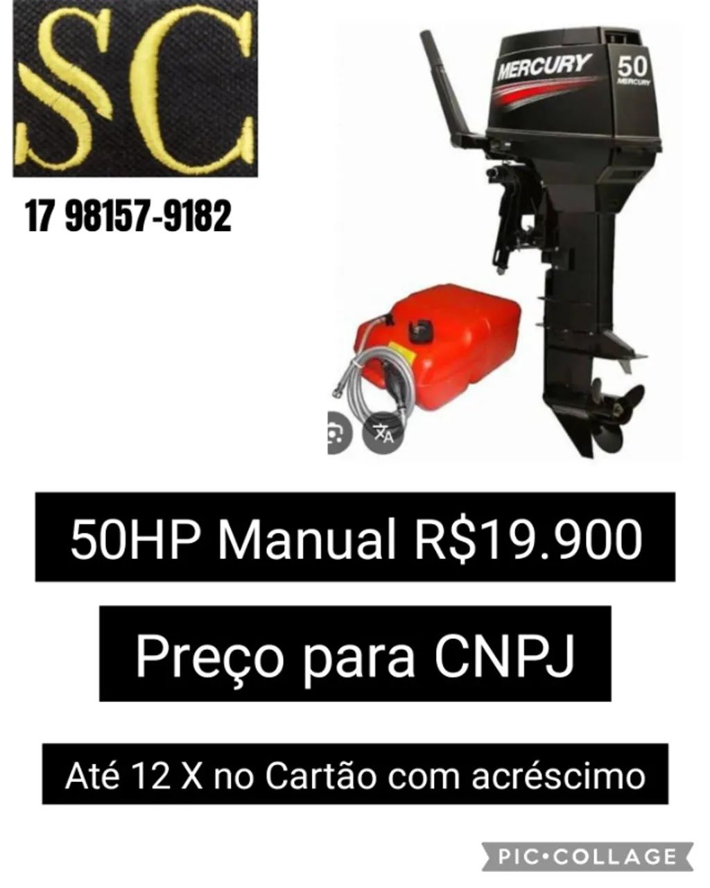 Motor 50HP Manual a pronta entrega - Preço especial para CNPJ - Foto 3