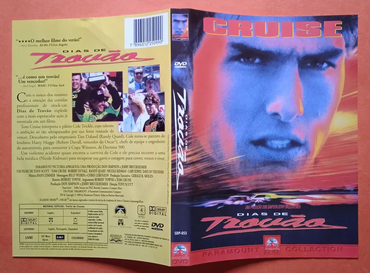 DVD - Dias de Trovão e Guerra dos Mundos (Tom Cruise) - CDs, DVDs