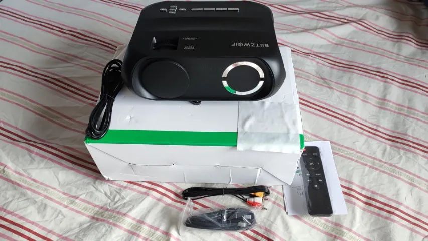 Projetor Blitzwolf Bw-vp11 6000 Lumens Wifi Mirroring - Preto - Foto 5