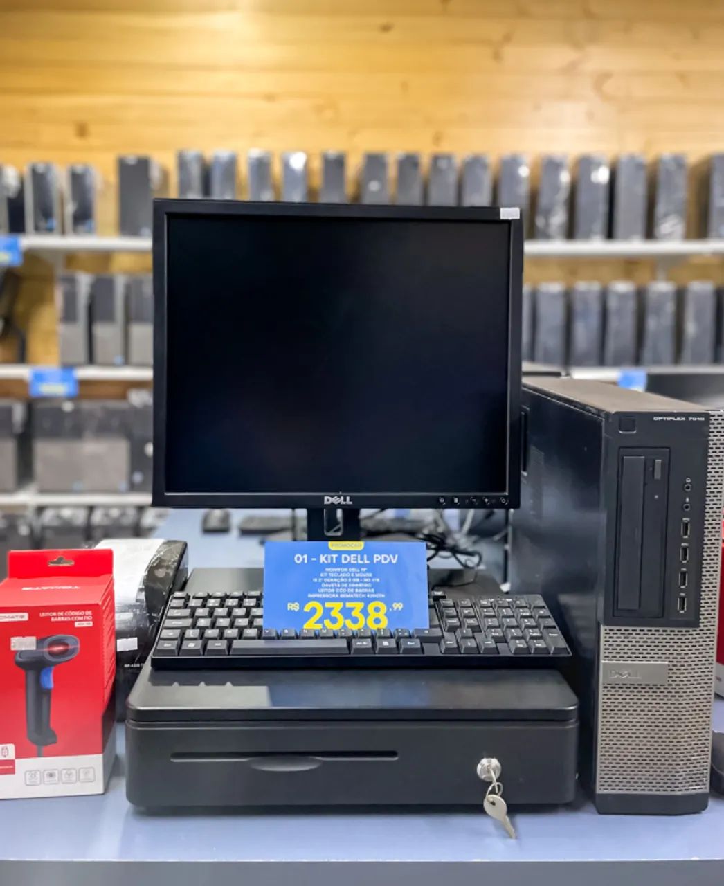 Kit Pdv i5 8Gb HD 1TB Monitor 19'' Gaveta de Dinheiro Leitor de Codigo de Barras - Foto 2