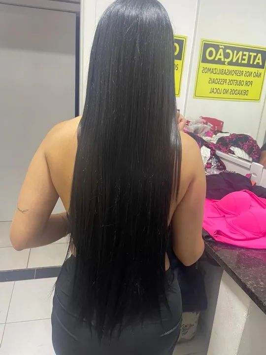 Cabelos EnglobeHair Preto Natural  - Foto 4