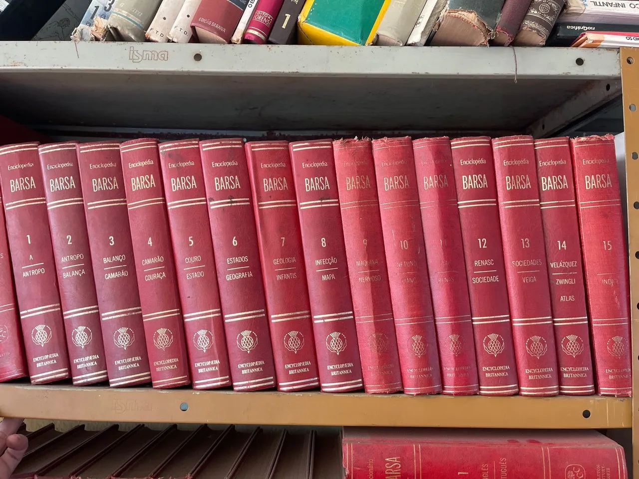 Enciclopédia Barsa completa 16 volumes anos 70