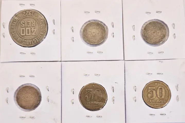 Coleção Moedas Antigas Brasil - Vários Anos. - Foto 2