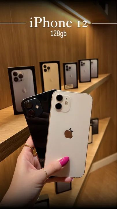 iPhone 12 128gb branco e preto 