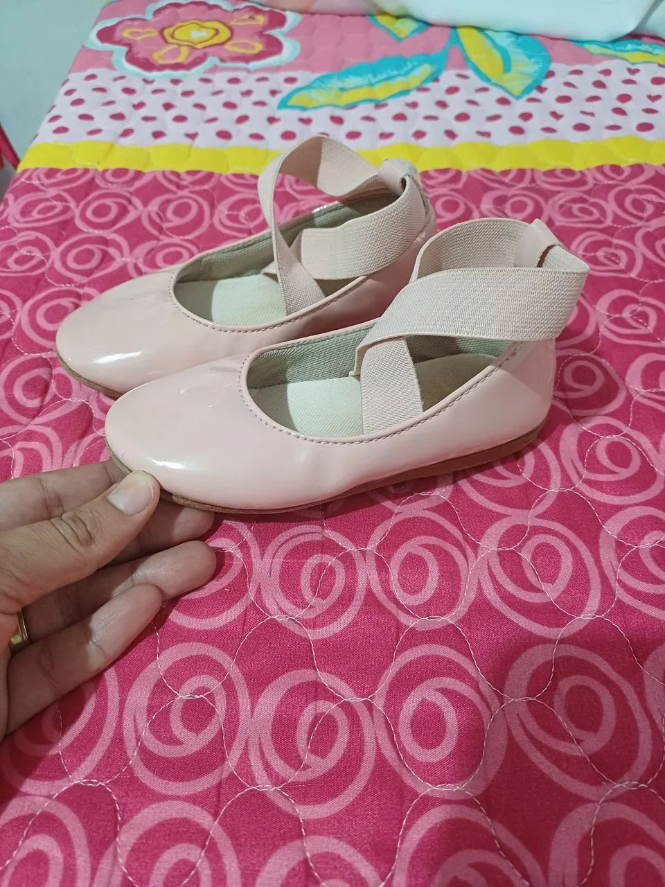 Sapatilhas Bebê Rosa - Tamanho 25 oportunidade 