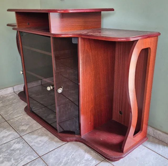Rack de TV funcional com design vintage - Foto 3