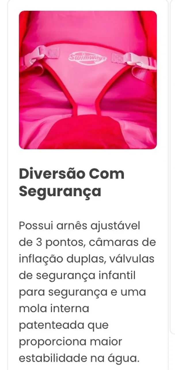 Boia para bebê com capota Swimways - Foto 5
