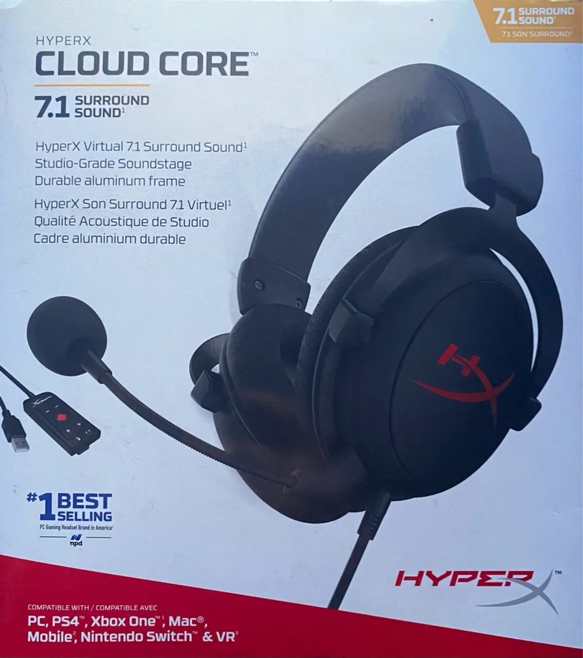 Headset Gamer HyperX Cloud Core 7.1 Surround