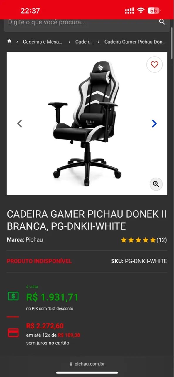 Cadeira Gamer Pichau - Foto 5