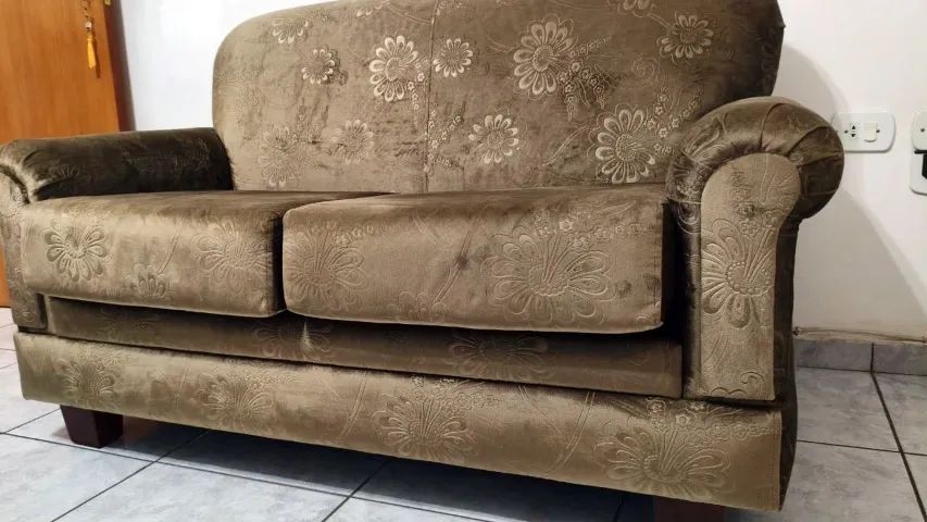 Sofá 2 e 3 lugares em Suede - Foto 3