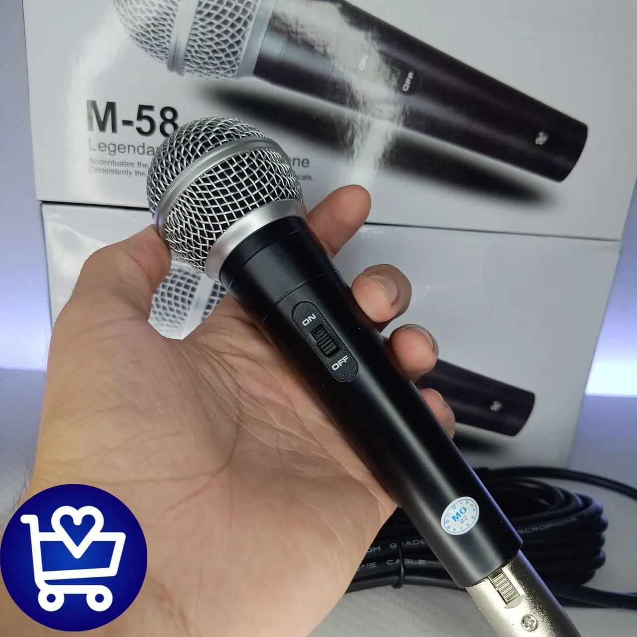 Microfone Vocal M-58 Profissional - Foto 4