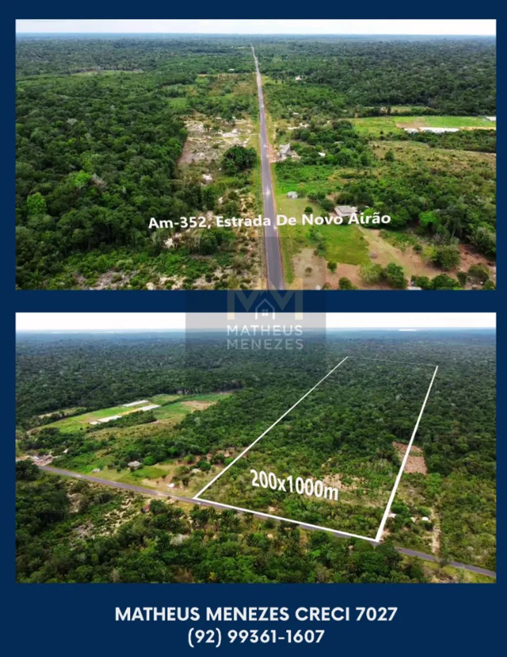 Terreno com Igarapé Cristalino no Km 45 de Novo Airão - Oportunidade Única! - Foto 2